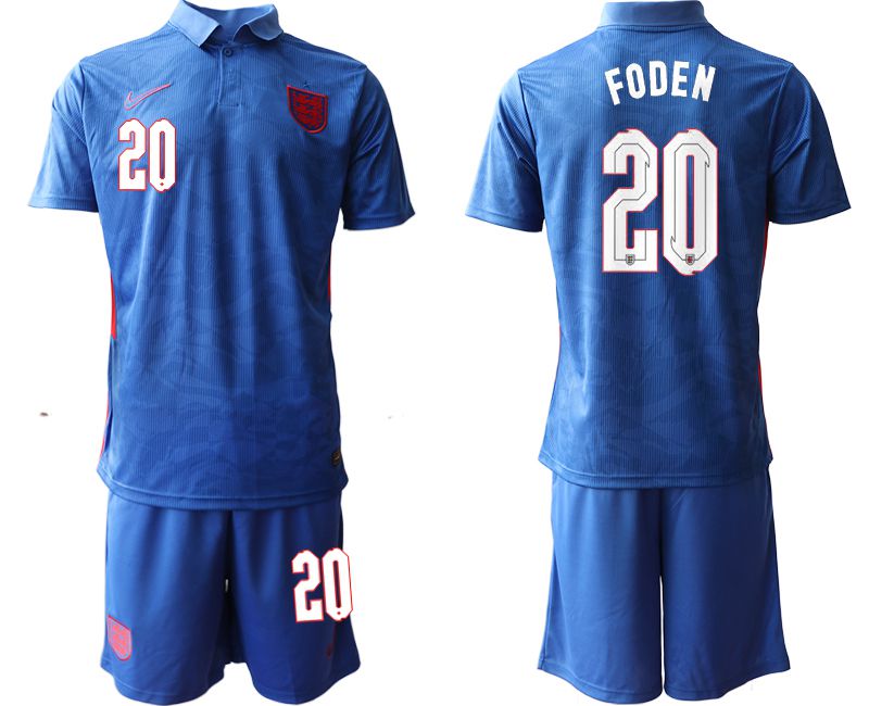Men 2020-2021 European Cup England away blue #20 Nike Soccer Jersey